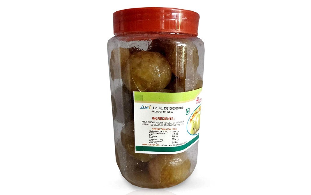 Harnarains Amla Murabba Dry    Plastic Jar  996 grams